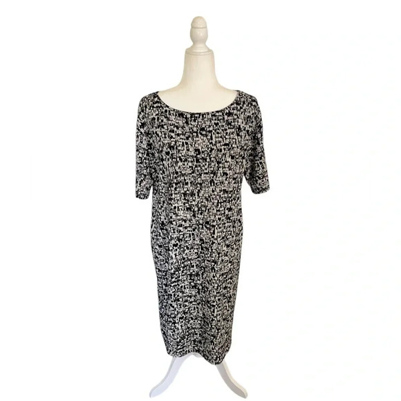 J.Jill Wearever Collection Printed Stretch Shift Dress - Picture 1 of 4